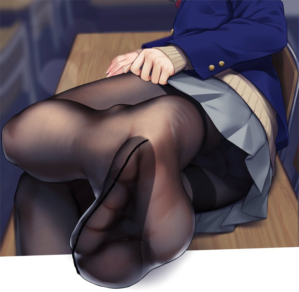 每日好图：黑丝足控涩图【P站好图】