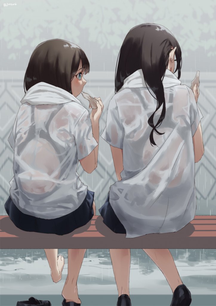 每日好图：死库水JK&女仆