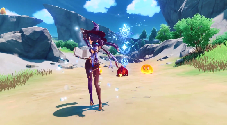 《原神》新角色演示：丝袜占星术士莫娜小姐姐登场