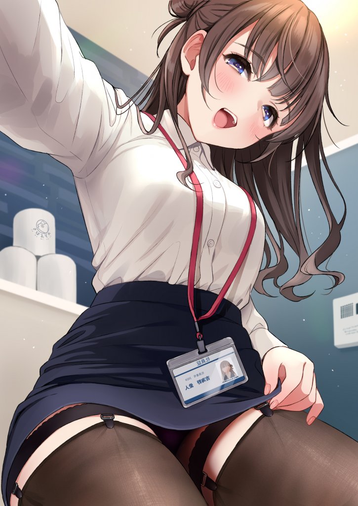 每日好图：日系插画精选-可爱女孩自拍