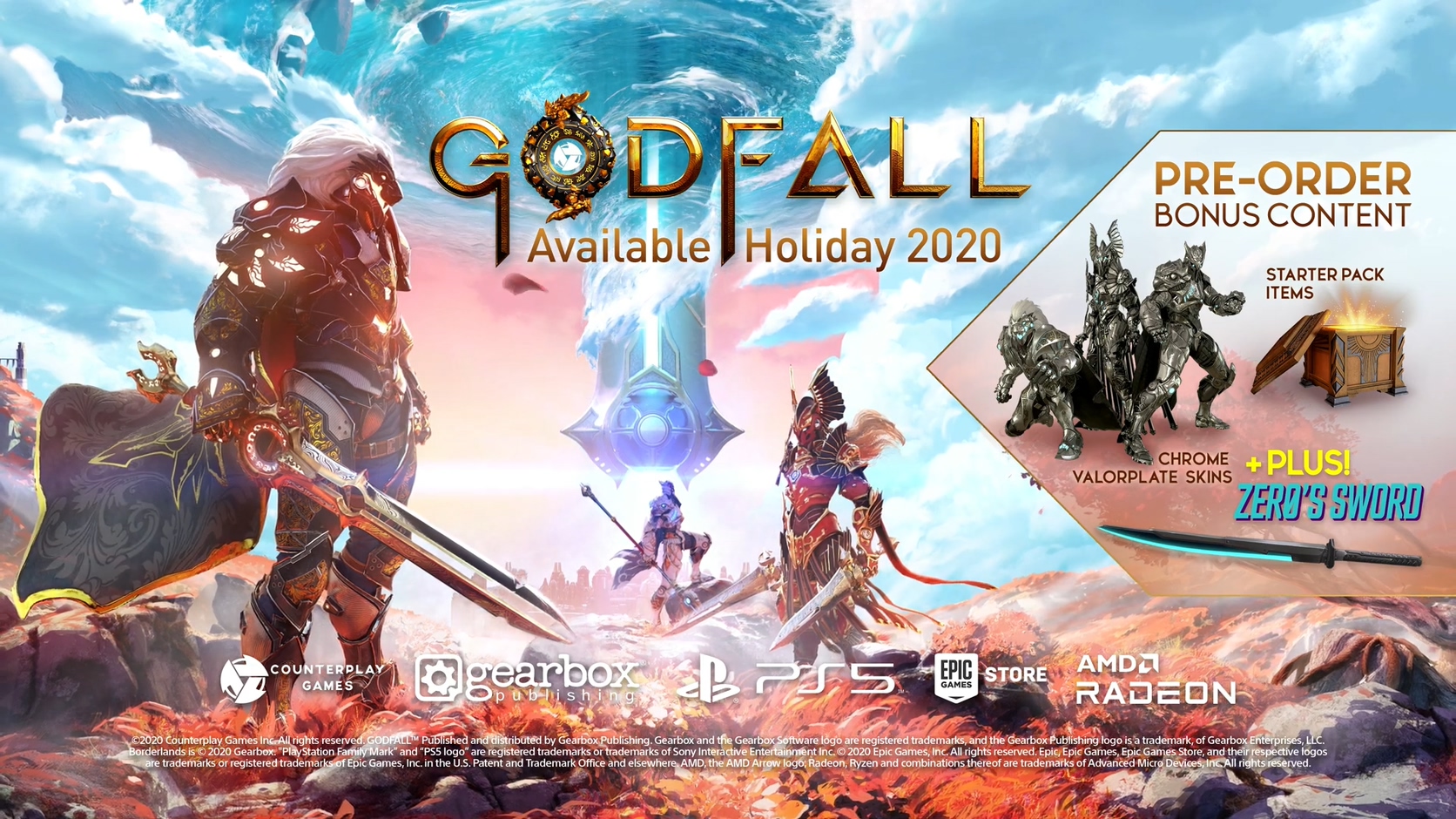 《GOD FALL 众神陨落》战斗预告和预购奖励公布 将是A卡优化插图1 《众神陨落》战斗预告和预购奖励公布 将是A卡优化