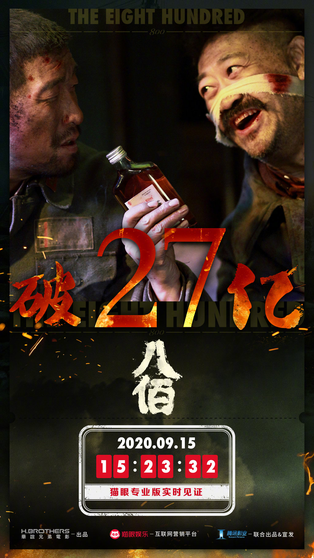 《八佰》内地票房突破27亿元 连续4周蝉联冠军插图 《八佰》内地票房突破27亿元 连续4周蝉联冠军