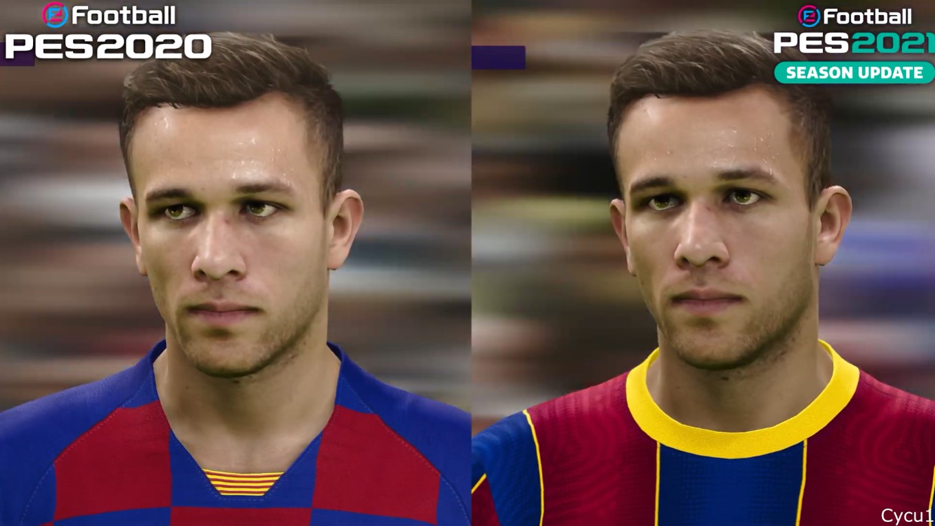 《实况足球2021》vs《实况足球2020》 也没啥变化 确实只是单纯赛季更新