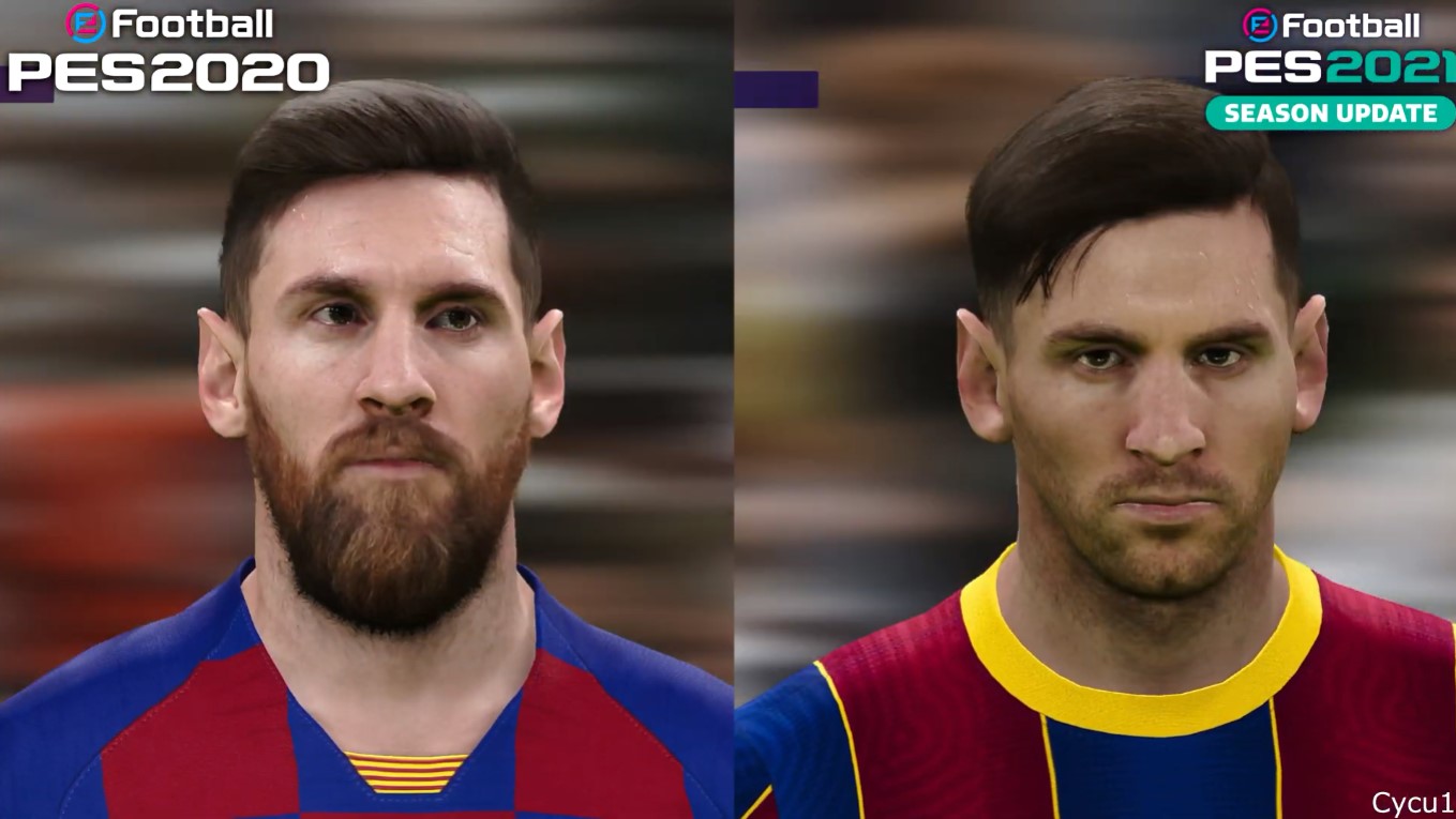 《实况足球2021》vs《实况足球2020》 也没啥变化 确实只是单纯赛季更新