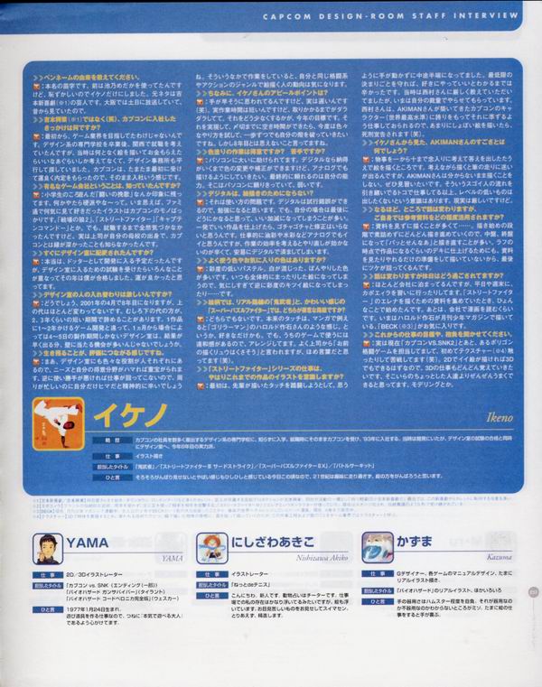 每日好图：经典！CAPCOM游戏角色设定集 【capcom_design_works】完整版242页！