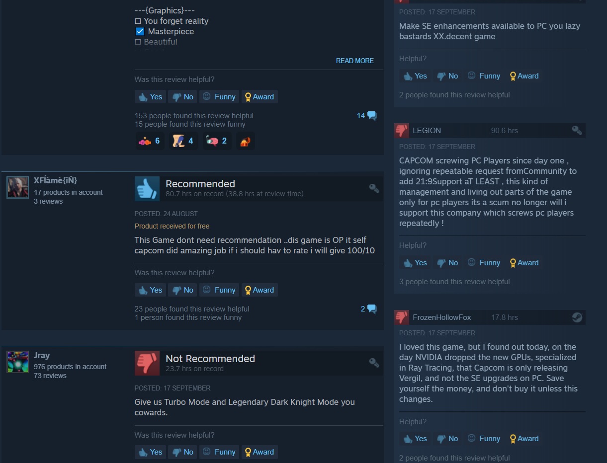 《鬼泣5特别版》不会登陆PC  Steam评论区炸了插图3 《鬼泣5特别版》不会登陆PC Steam迎来差评轰炸