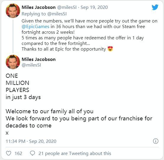 EPIC限时免费领取!《足球经理2020》玩家数量激增100万 打破系列记录插图1  《足球经理2020》玩家数量激增100万 打破系列记录