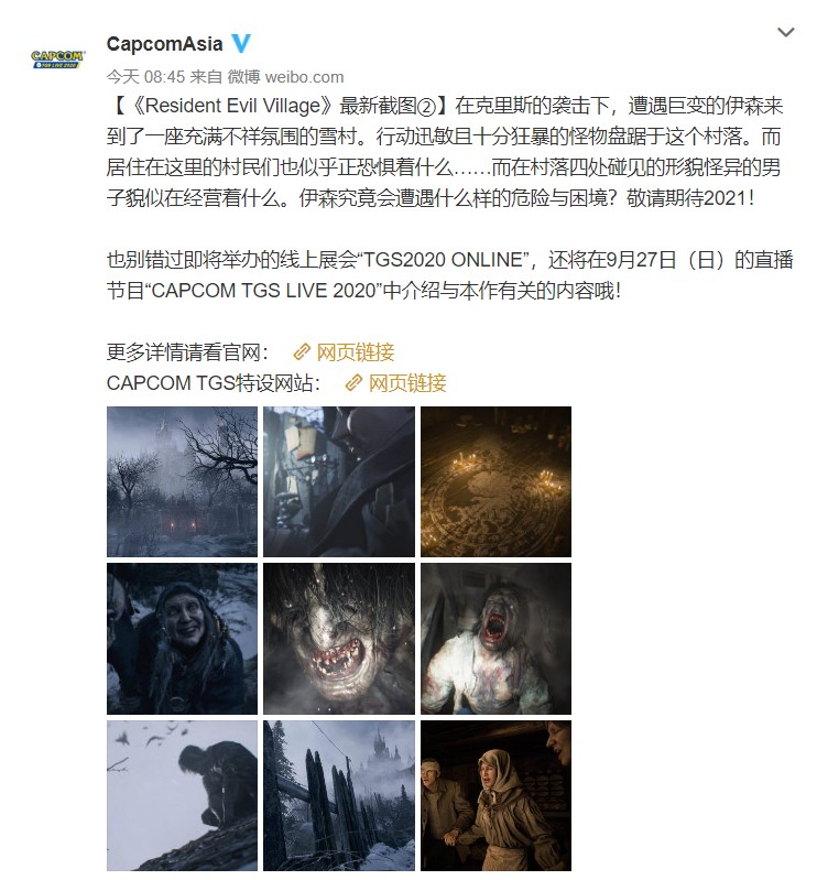 《生化危机8》新截图 9月27日公布最新演示插图 《生化危机8》新截图 9月27日公布最新演示