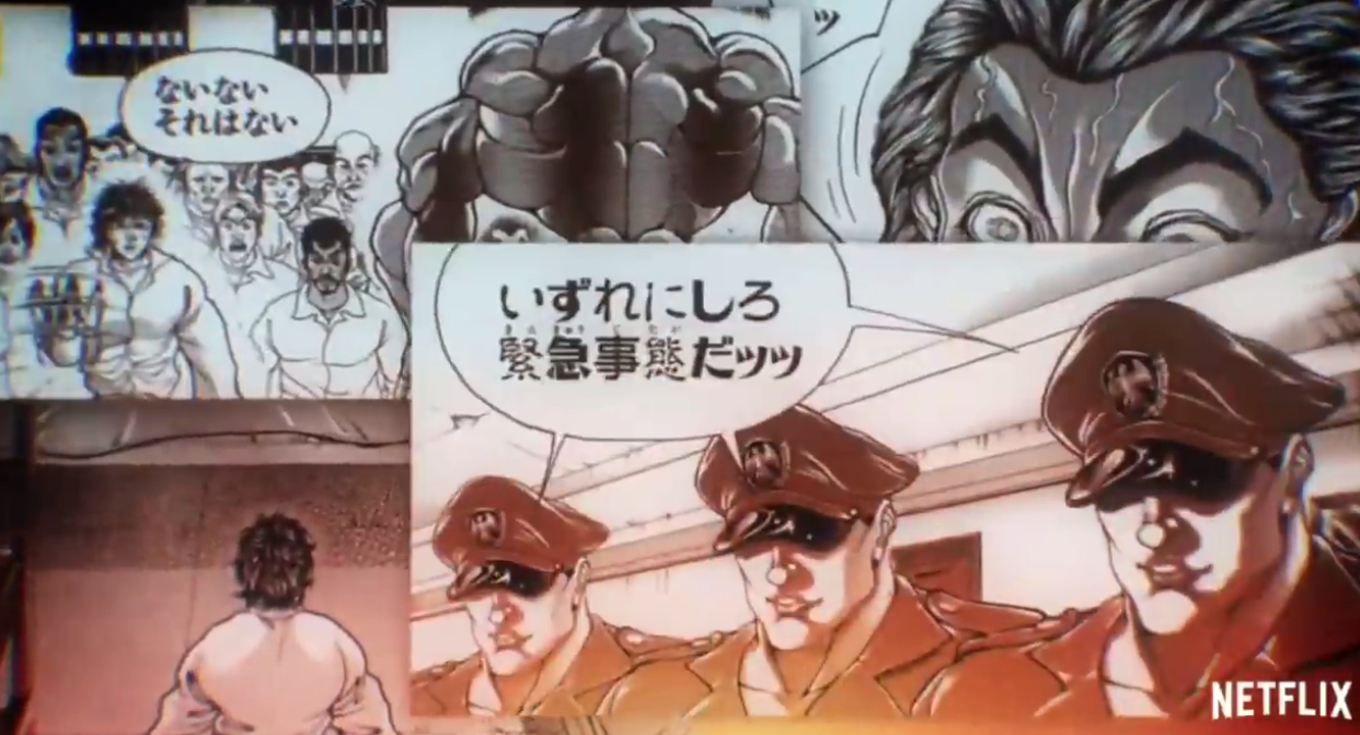 父子对决!刃牙第三部《范马刃牙》动画化决定!预告公开!插图4 网飞原创动画《刃牙》第3部确定制作 先导预告公开
