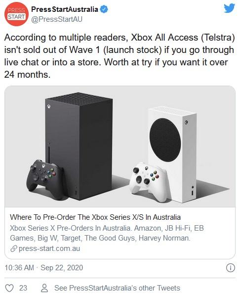 Xbox Series X/S开启预购后瞬间售罄 粉丝疯狂抢购插图1 Xbox Series X/S开启预购后瞬间售罄 粉丝疯狂抢购
