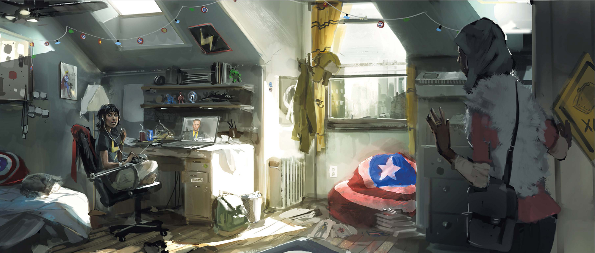 《漫威复仇者联盟》概念原画赏析 游戏分镜稿公开