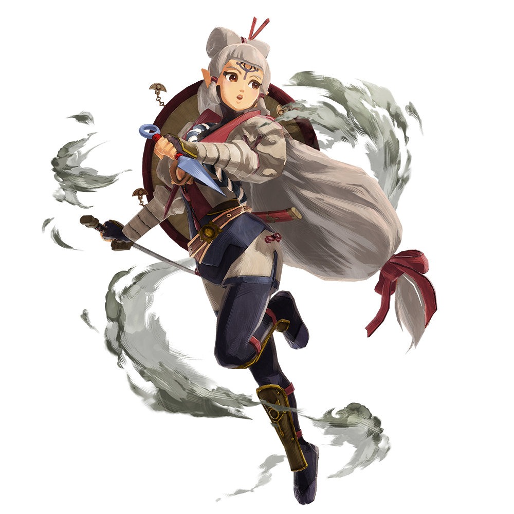 TGS 2020:《塞尔达无双:灾厄启示录》新人物设定图公开,百年前的英帕婆婆是美女!插图1 《塞尔达无双:灾厄启示录》新截图展示四英杰及英帕
