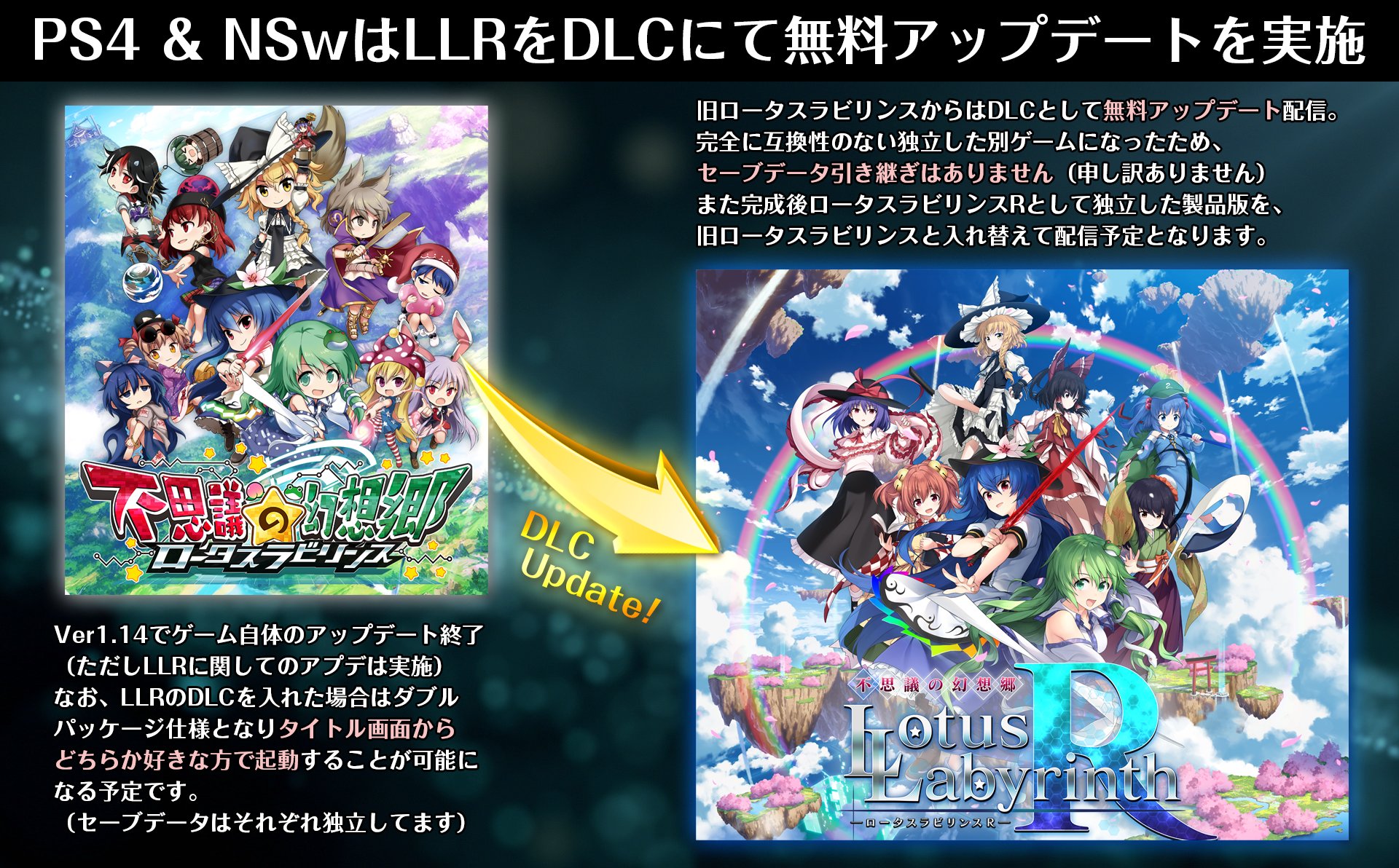 《不可思议的幻想乡：莲花迷宫R》宣布制作 今冬率先登PC