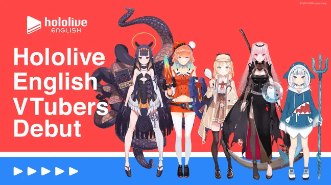 面向英语市场的虚拟主播团体「hololive English」正式公开！