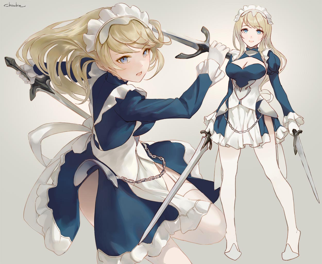 每日好图：女仆姐姐！画师Chowbie插画集 2