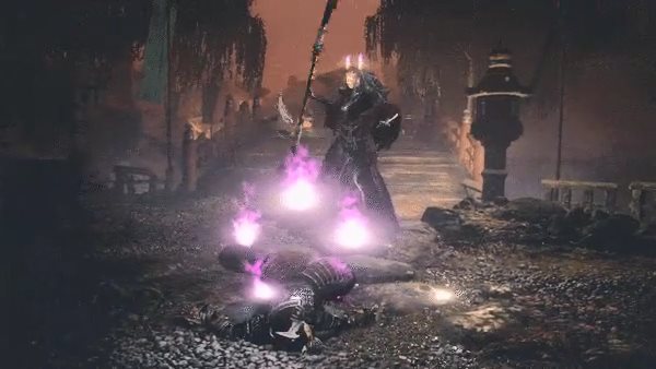 《仁王2》平安京讨魔传妖怪演示 为自己点蜡的强力女妖