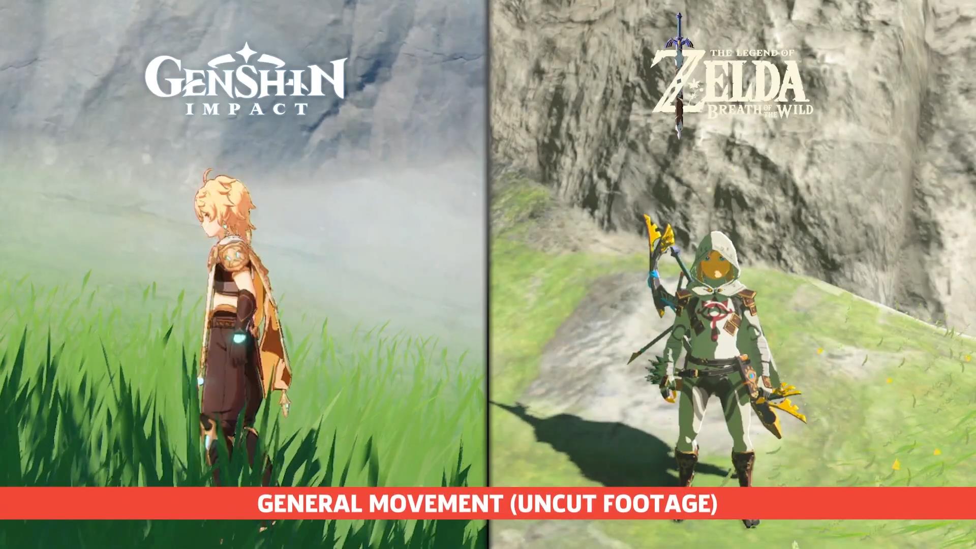 《原神》和《塞尔达传说：荒野之息》20大相似之处