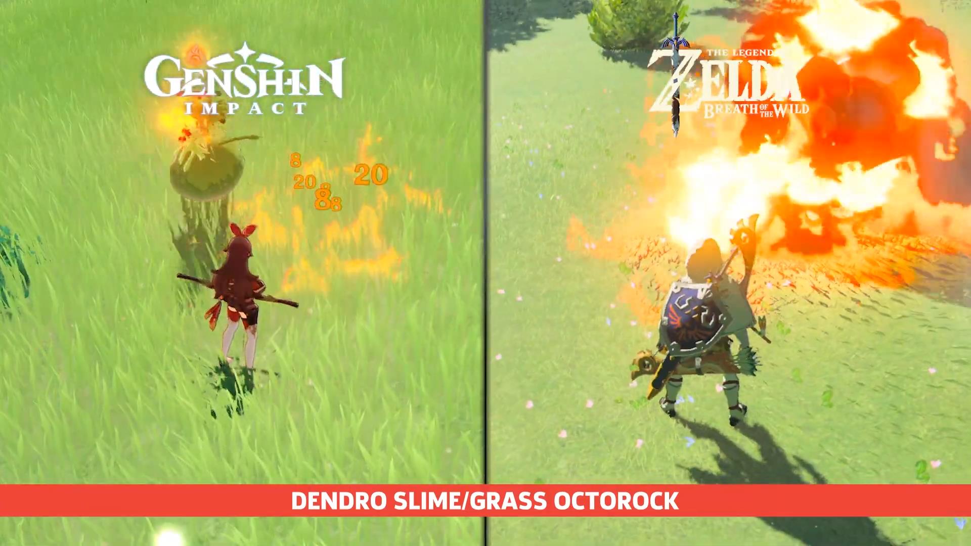 《原神》和《塞尔达传说：荒野之息》20大相似之处