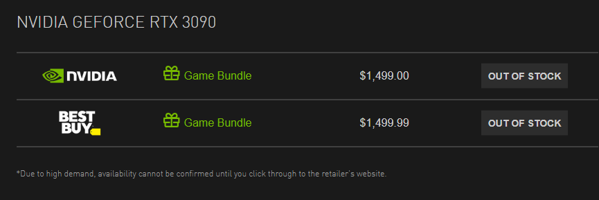 RTX 3080/3090公版卡全球断货!国内彻底无望插图1 RTX 3080/3090公版卡全球断货!国内彻底无望