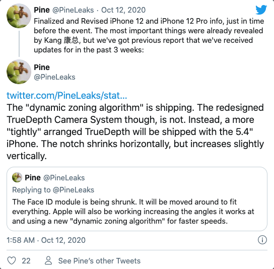 iPhone 12最新爆料：变焦改进续航更长 面容识别速度更快