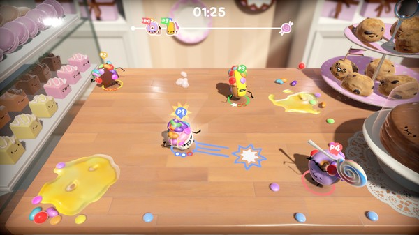 又一款“派对动物”?蛋糕互殴游戏《Cake Bash》登录STEAM,售价70元插图8 欢乐向派对新游《Cake Bash》登陆Steam 支持中文