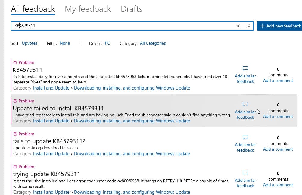 Win10新补丁又惹事?开机黑屏 登录和打印故障等插图3 Win10新补丁又出问题:开机黑屏 登录和打印故障等