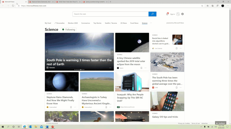 微软WIN10最新更新,开始界面大改插图2 微软正式发布Win10 2020年10月更新 全新开始菜单