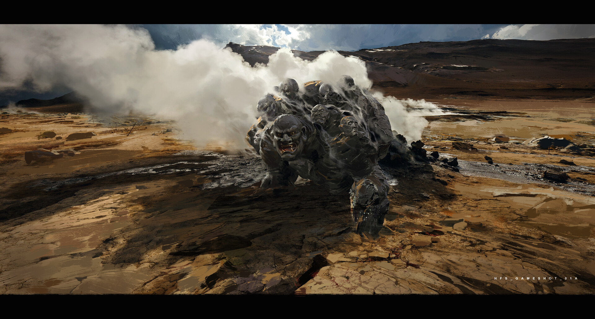 《黑神话：悟空》游戏早期概念图 猴子和白龙亮相