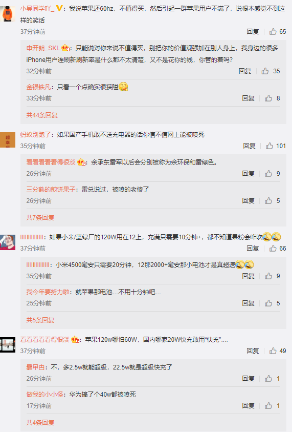 王自健嘲讽果之双标 iPhone 12没上120Hz高刷没人骂