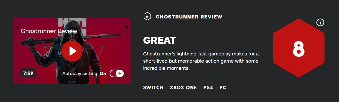 源氏大冒险?《幽灵行者》IGN评分:8分插图 《幽灵行者》IGN评8分 高难度快节奏亮点足让人难忘