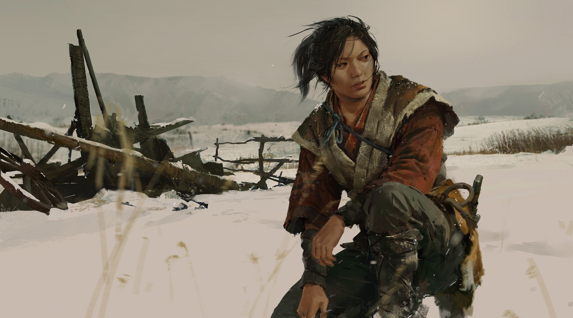 《对马岛之鬼》艺术设定图欣赏 效果非常惊艳