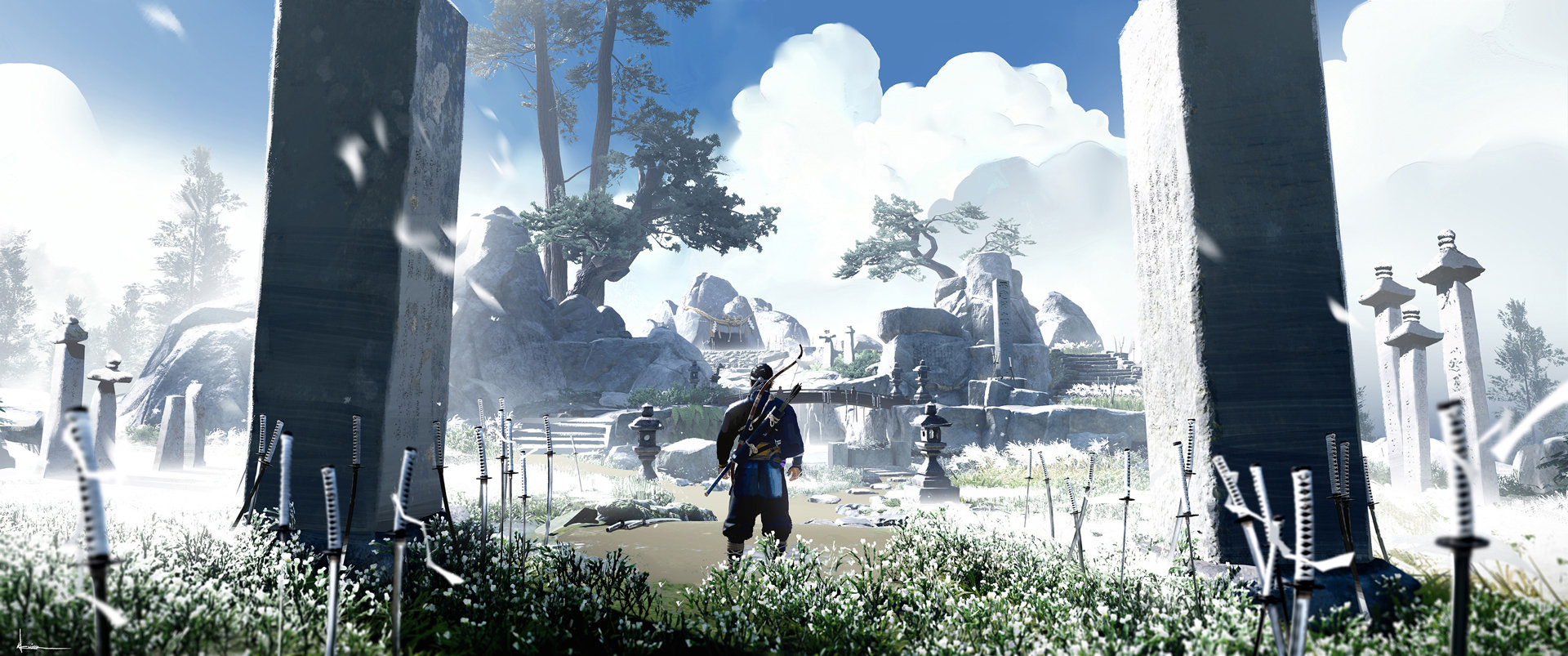 《对马岛之鬼》艺术设定图欣赏 效果非常惊艳