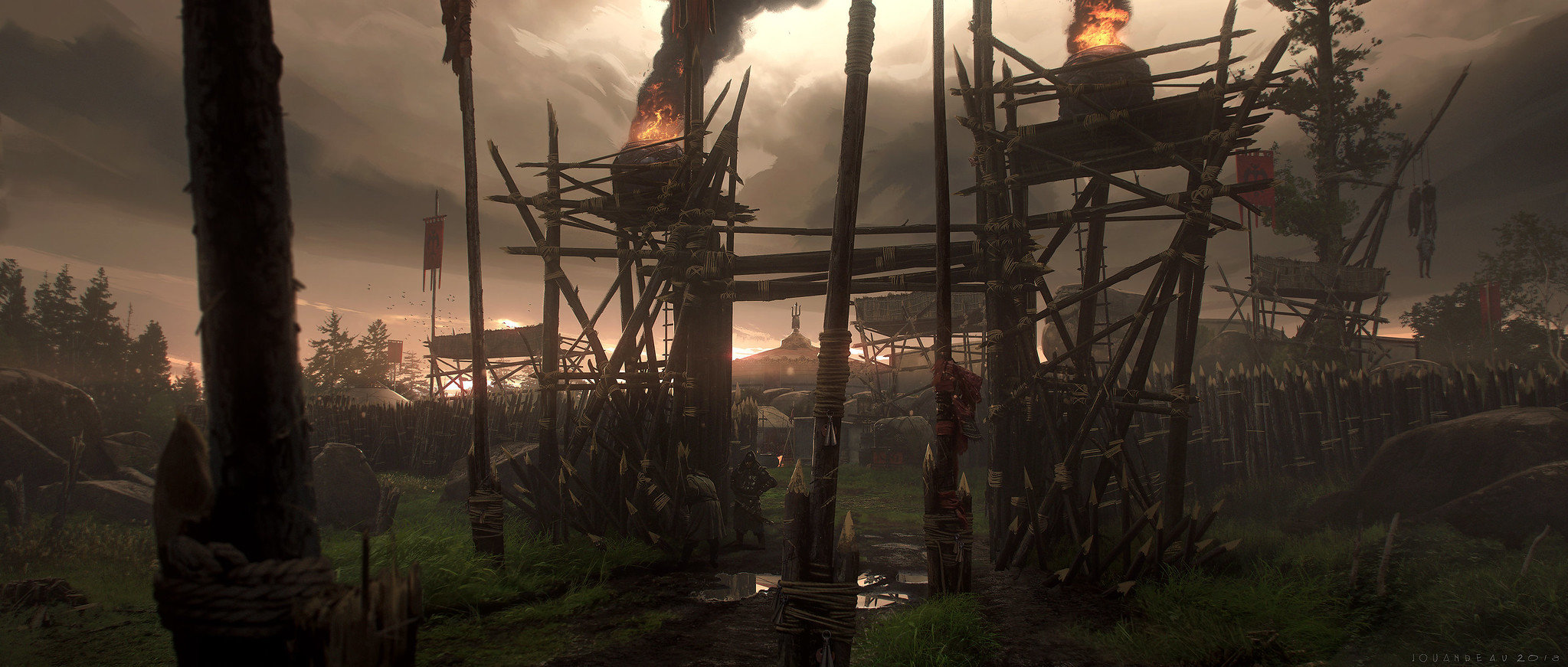 《对马岛之鬼》艺术设定图欣赏 效果非常惊艳