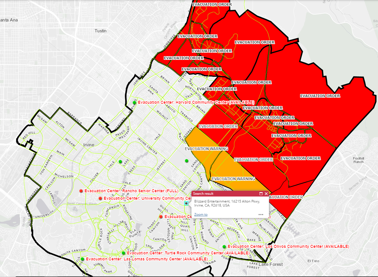 美国加州山火逼近暴雪总部 部分开发人员已撤离