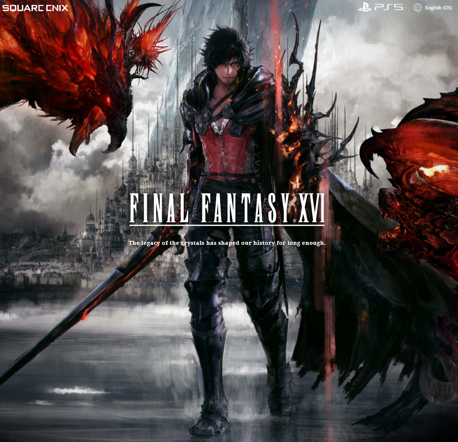 《最终幻想16》官网上线 公开角色立绘和世界观