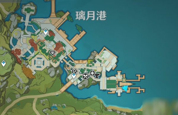 原神攻略:全部54个华丽宝箱 位置大全插图6 原神隐藏宝箱位置大全 全53个华丽宝箱位置一览