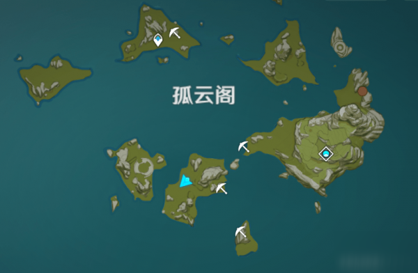 原神攻略:全部54个华丽宝箱 位置大全插图12 原神隐藏宝箱位置大全 全53个华丽宝箱位置一览