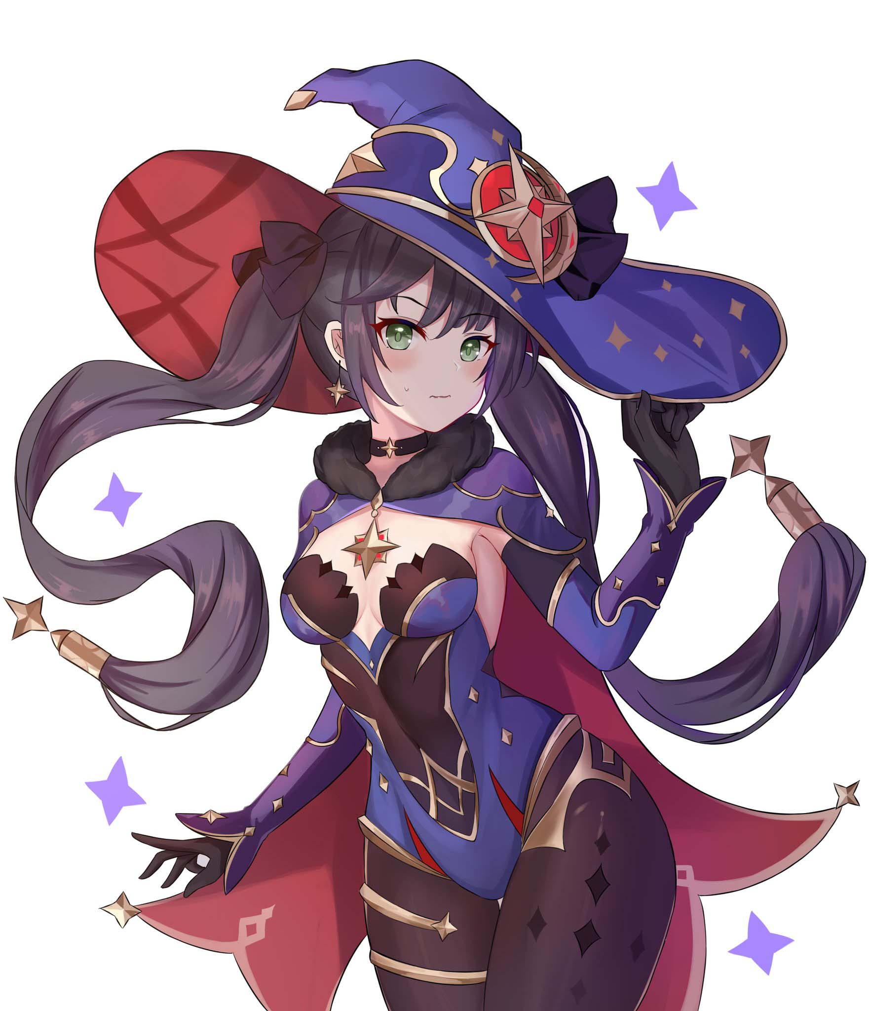 每日好图：原神最新同人图#万圣节#莫娜#芭芭拉#七七#可莉#钟离#公子#荧#安柏