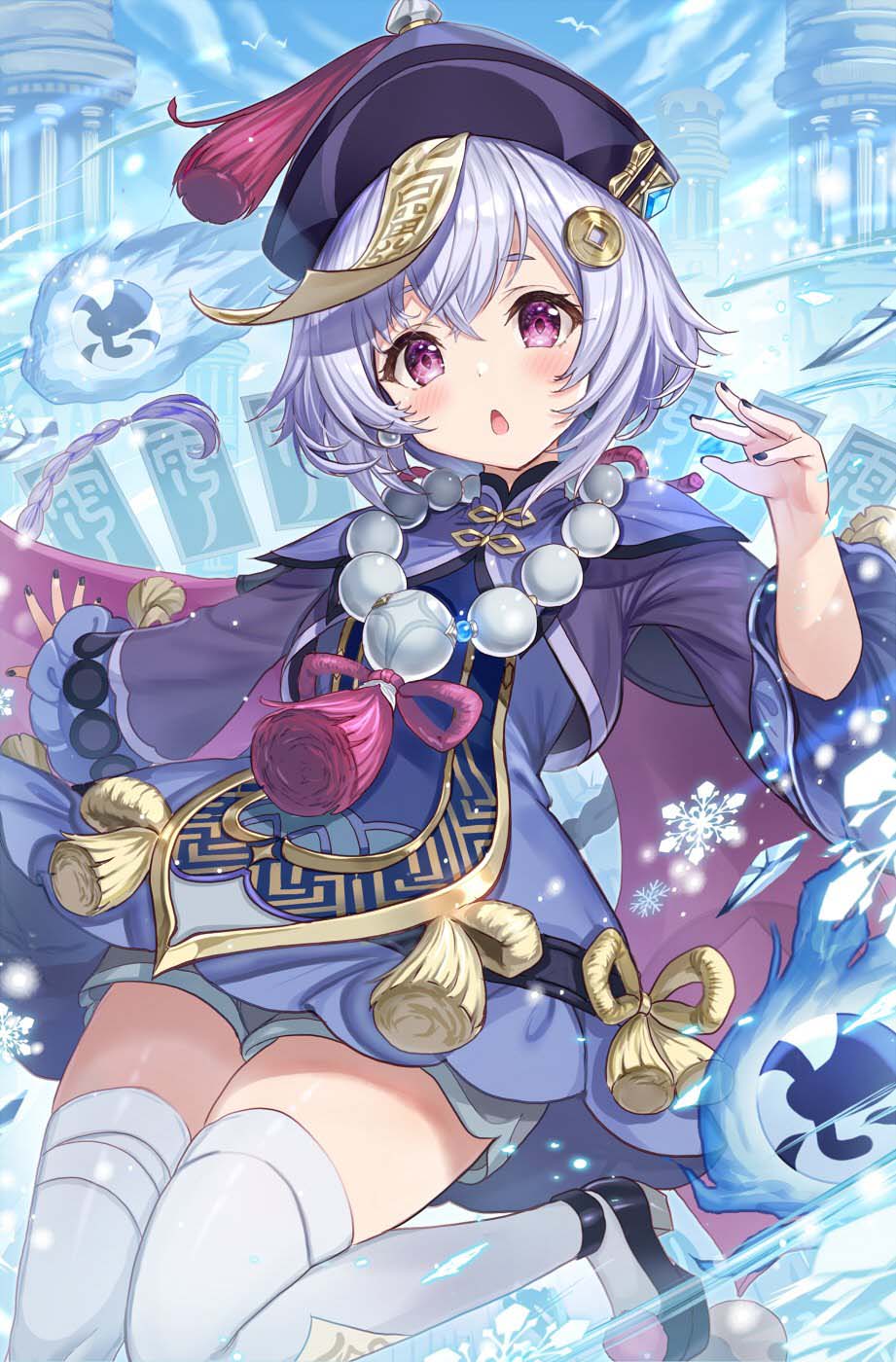 每日好图：原神最新同人图#万圣节#莫娜#芭芭拉#七七#可莉#钟离#公子#荧#安柏