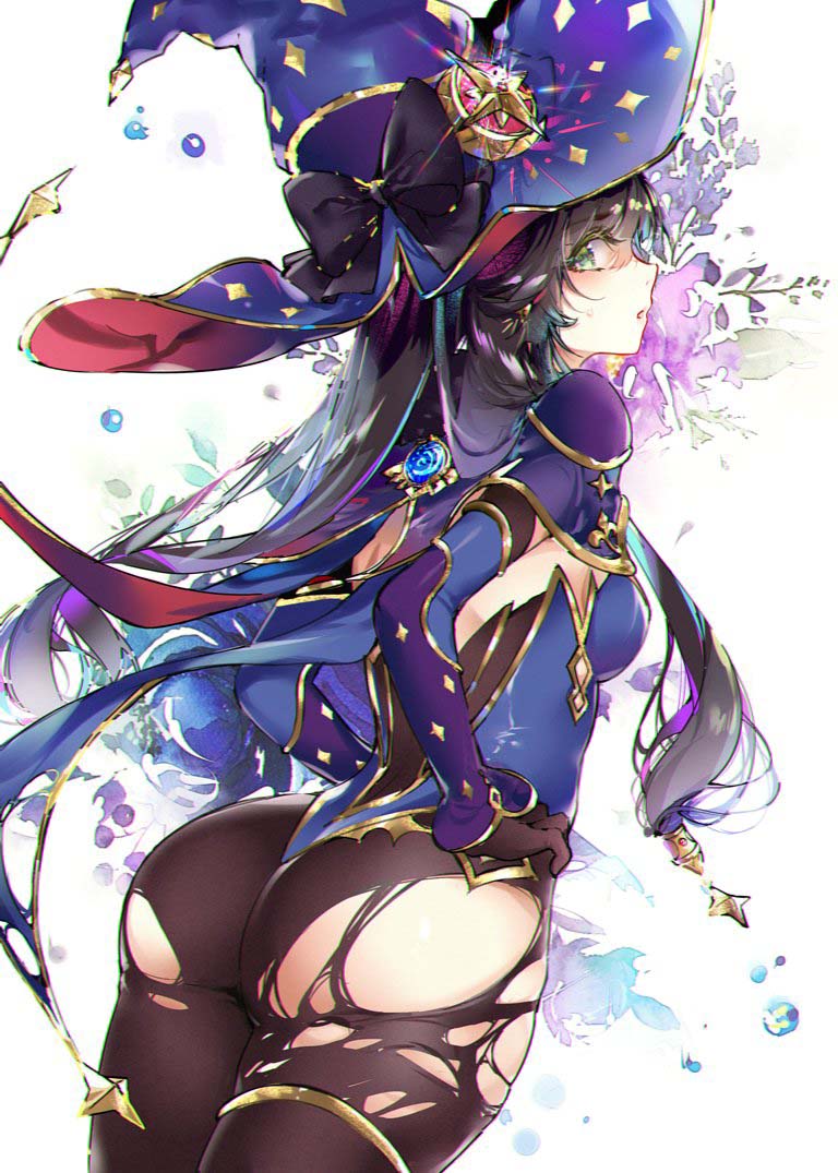 每日好图：原神最新同人图#万圣节#莫娜#芭芭拉#七七#可莉#钟离#公子#荧#安柏