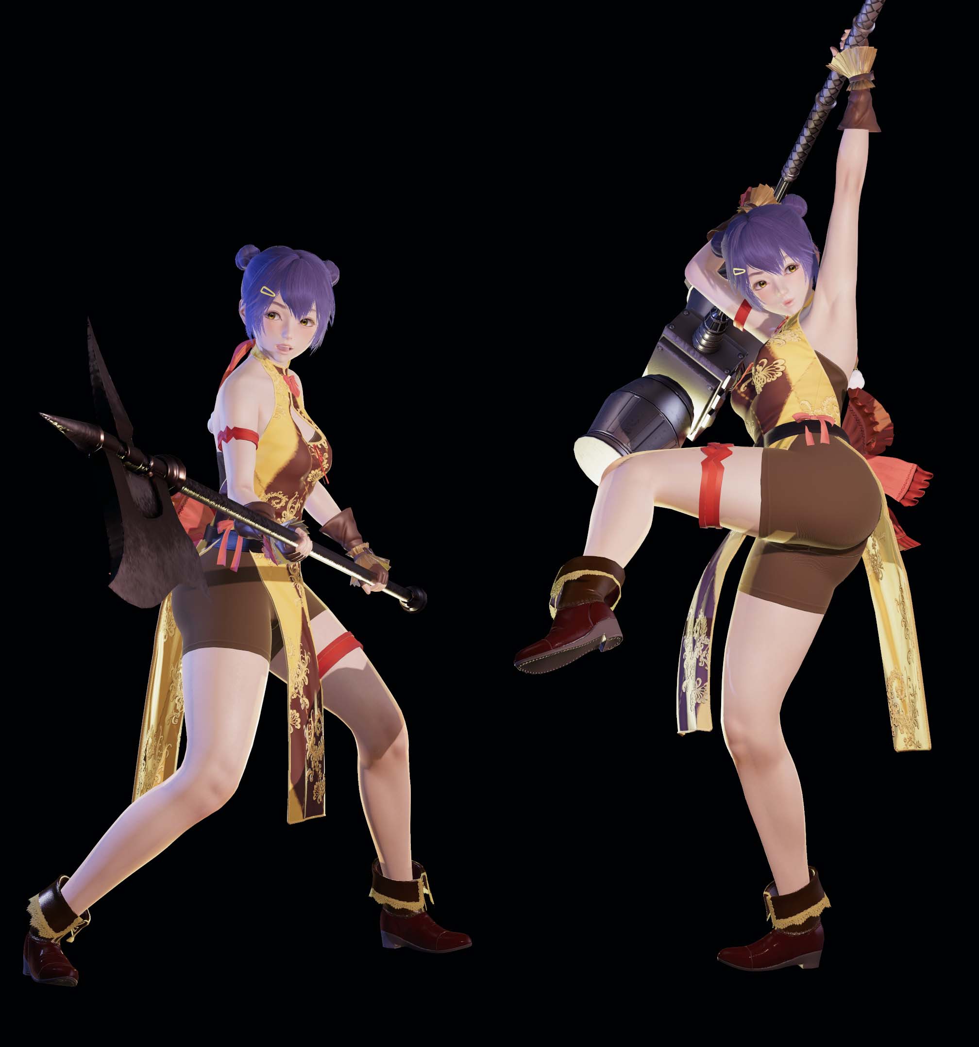 每日好图：原神香菱肉感同人图【3DCG】