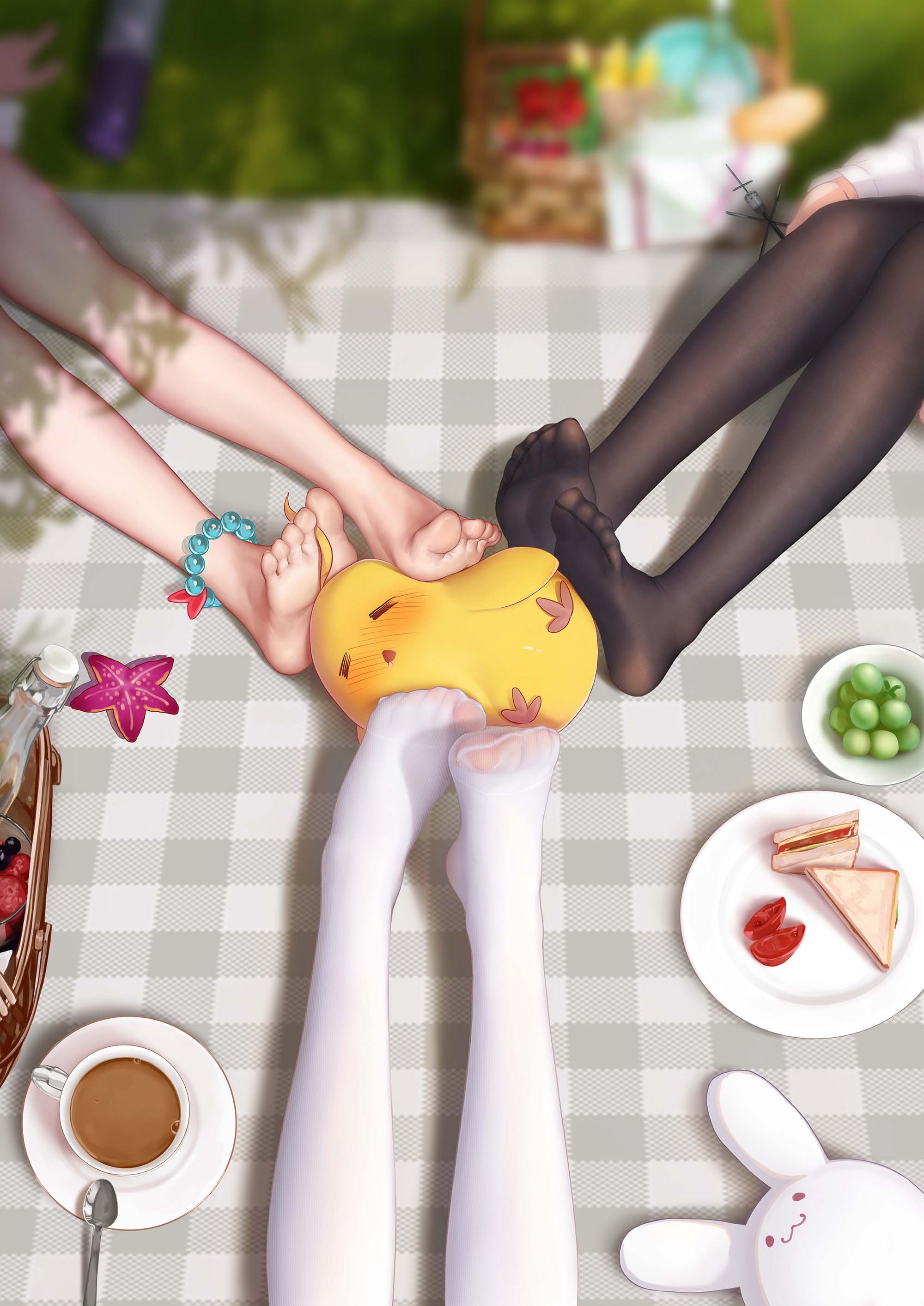 每日好图：白丝足控最爱！大神笔下的白丝美少女！【画师：BIGxixi】