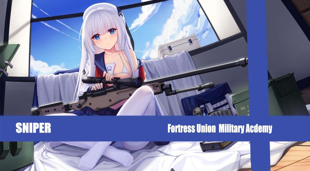 每日好图：二次元白丝美少女！足控福利！【画师：ALLENES】