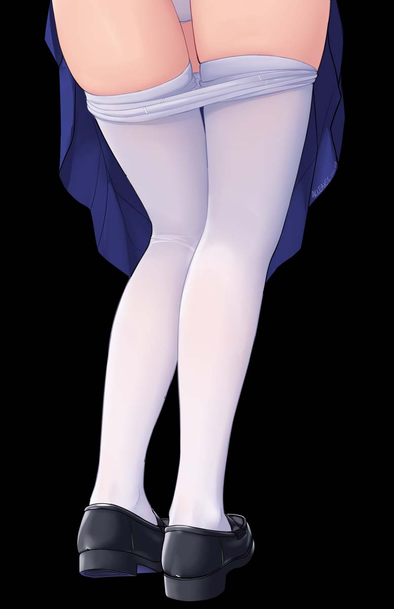 每日好图：二次元白丝美少女！足控福利！【画师：ALLENES】