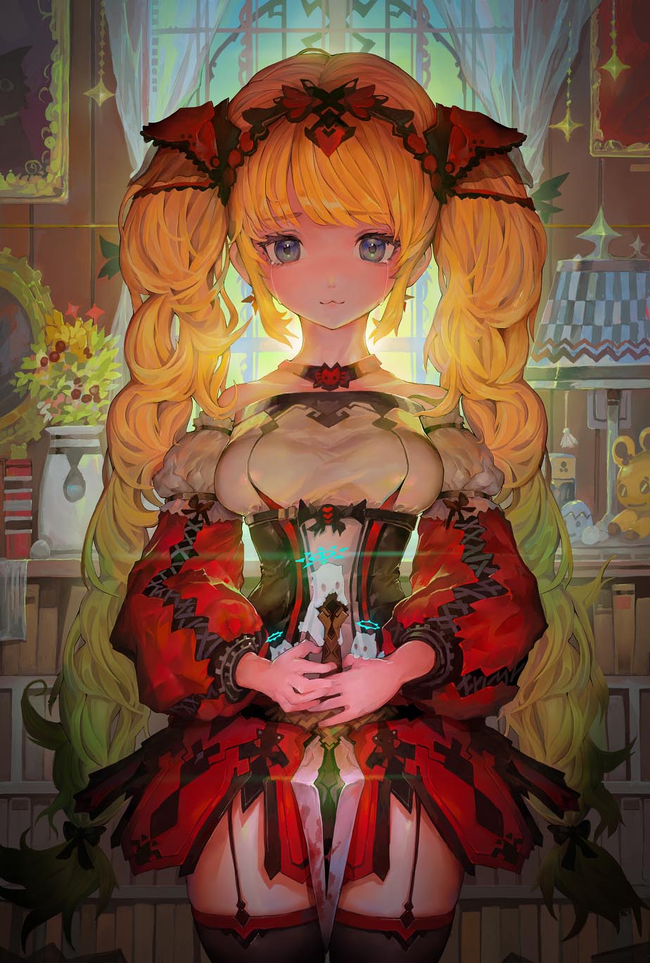 每日好图：极致色彩,二次元动漫美少女【画师：ぼるぼる】