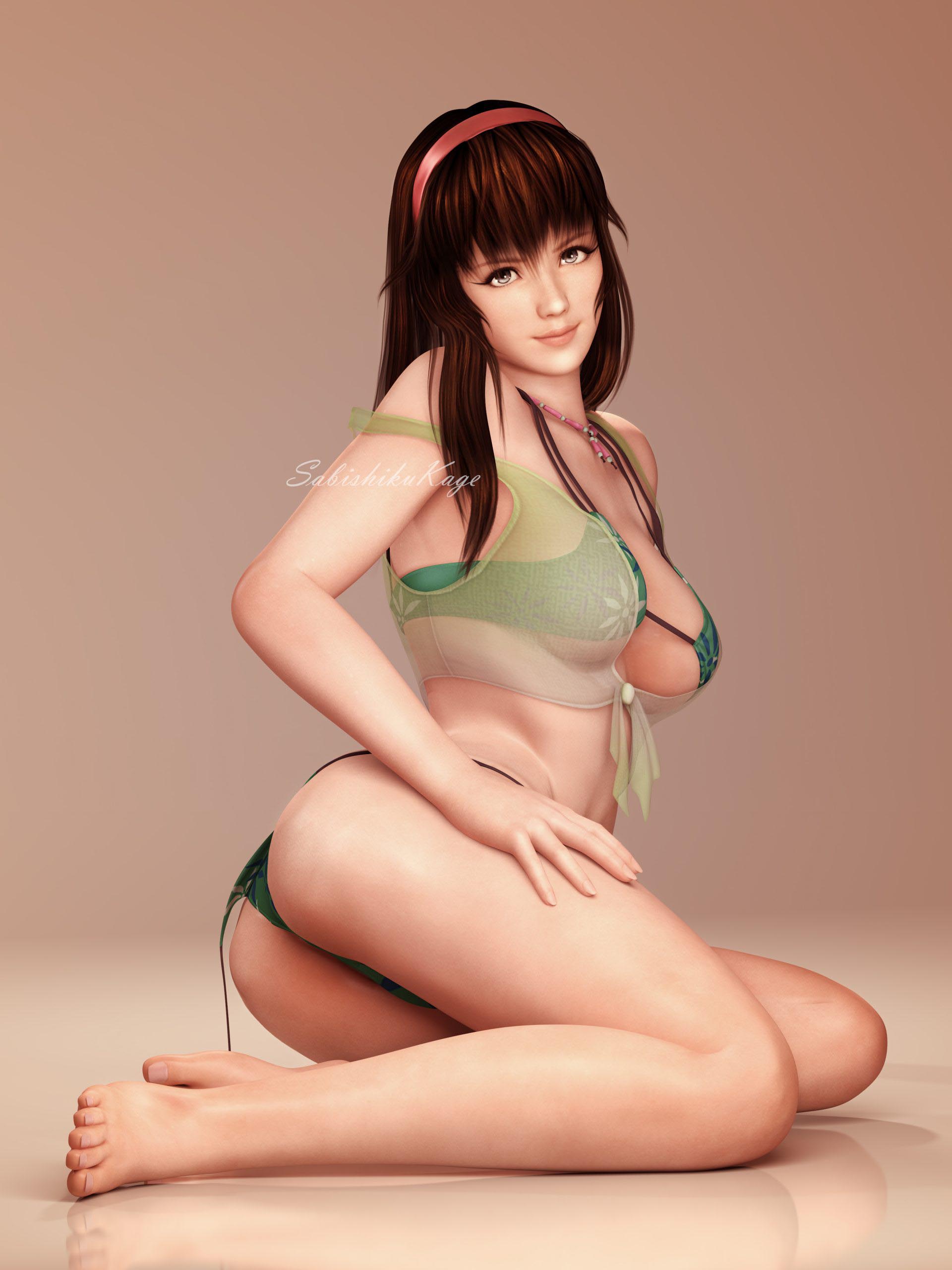 每日好图：死或生性感泳装【3DCG】