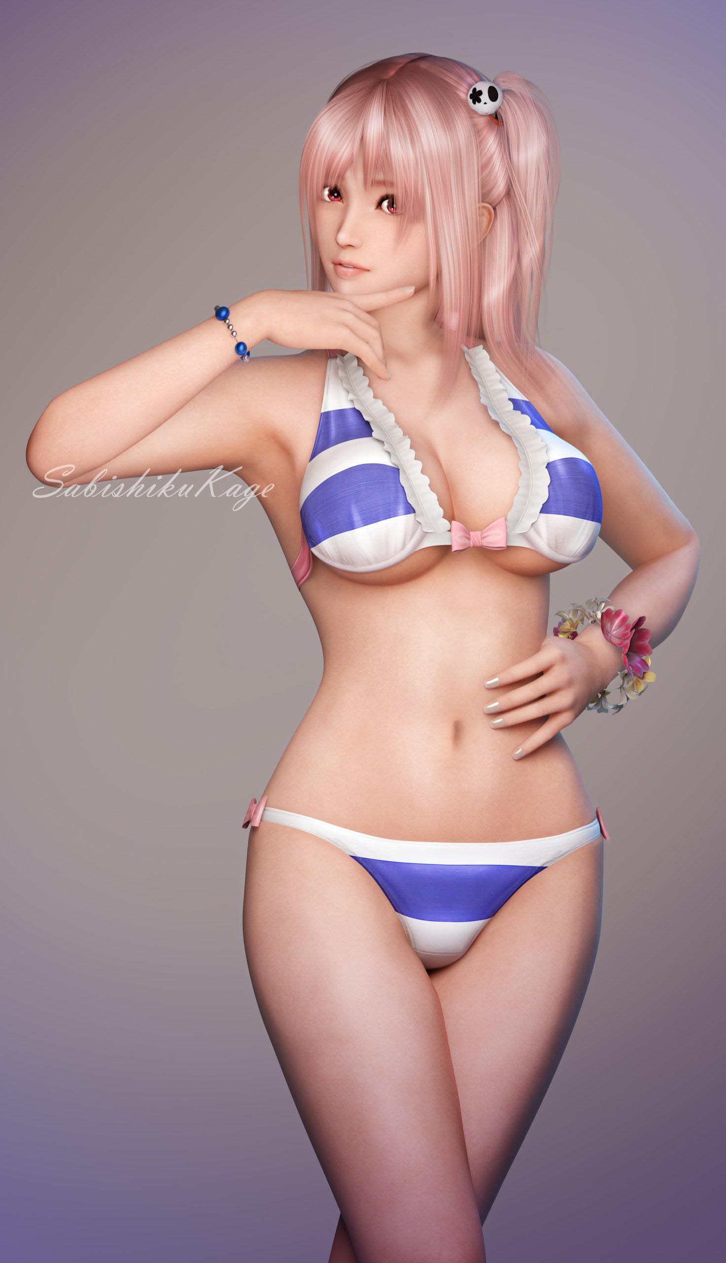 每日好图：死或生性感泳装【3DCG】