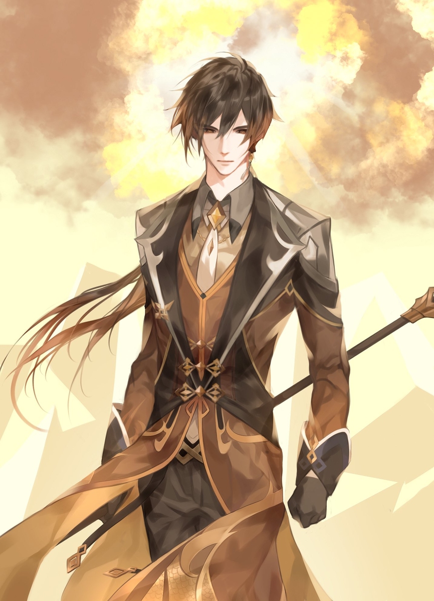 每日好图：原神#钟离#公子#同人图【11月5日更新】