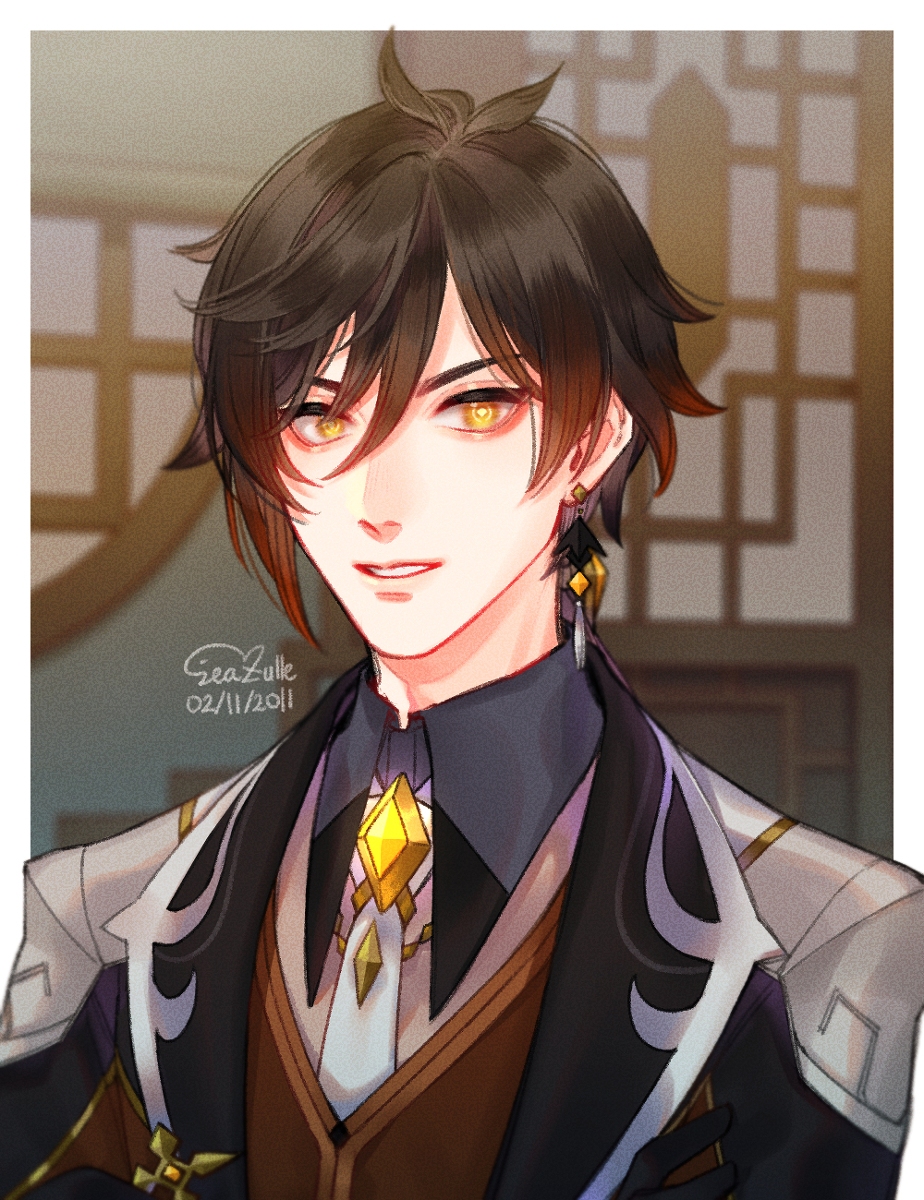 每日好图：原神#钟离#公子#同人图【11月5日更新】