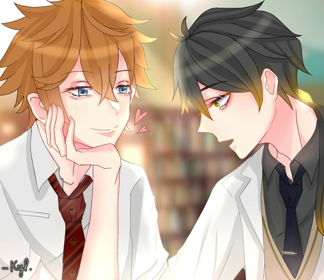 每日好图：原神#钟离#公子#同人图【11月5日更新】